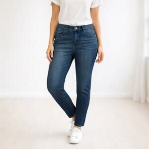 Democracy Absolution Petite 14P Stretch Skinny Jeans Tummy Control Dark Wash